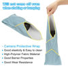 Picture of PATIKIL Camera Protective Wrap, 55x55cm Lens Wrap Foldable Cloth Lens Pouch Bag for Camera Lens DSLR Accessories Phone Laptop, Haze Blue