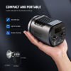 Picture of NEEWER MS60 LED Video Light with 2.4G/APP Control, 65W 5600K Daylight Mini COB Continuous Output Lighting, 40000lux/1m, CRI 97+/TLCI 98+, 9 Scenes, 0-100% PWM Dimming, Bowens Mount Adapter