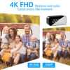 Picture of Mini Camera Clock WiFi Camera Alarm 4K FHD Covert Nanny Cam Video Recorder Wireless Indoor Home Office Security Night Vision Motion Detection 5G and 2.4G Wi-Fi Cameras Clock