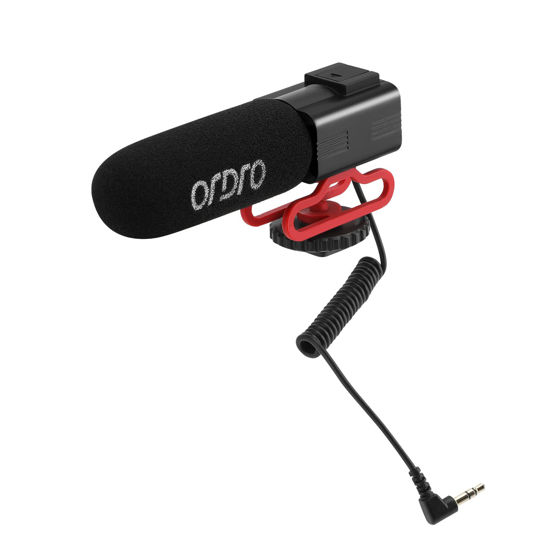 Picture of ORDRO CM550 On-Camera Camcorder Microphone (for Vlogging, YouTube, Live Streaming, DSLR Nikon/Canon DV Sound Recording)-Black