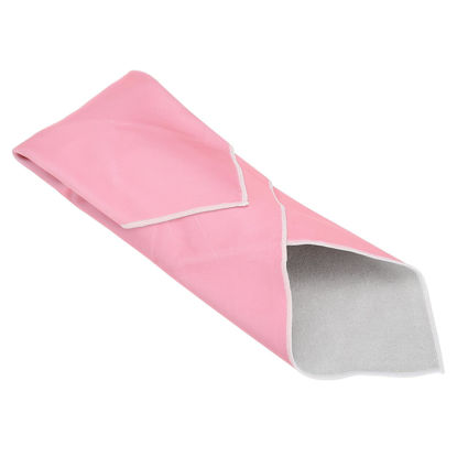 Picture of PATIKIL Camera Protective Wrap, 45x45cm Lens Wrap Foldable Cloth Lens Pouch Bag for Camera Lens DSLR Accessories Phone Laptop, Pink
