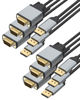 Picture of Foboiu DisplayPort to VGA Cables 6 Feet 6 Pack VGA to Displayport Adapter DP to VGA Male to Male Gold-Plated Aluminium for Computer, Monitor, TV, Projector Compatible with Lenovo, Dell, HP and ASUS