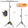 Picture of Forlogic Portable T-Shape Backdrop Stand Support Kit 8x5.3ft, Adjustable Photography Green Screen Backdrop Stand for Parties, Photography Videography Studio (8×5.3Ft)