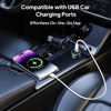 Picture of Elebase USB to USB C Adapter 4 Pack,Transparent Type-C Female to A Male Car Charger Converter for New iPhone 16 Pro Max Plus 15 14 13,Apple Watch 10 9 8,Airpods,iPad Air 5 Mini 6 7,Samsung S24 Ultra