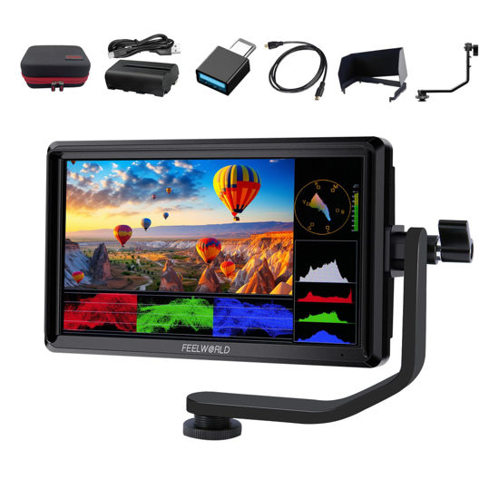 Feelworld FW568V3 6 Pouces 3D LUT Caméra Moniteur DSLR Camera Field
