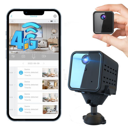 Picture of No WiFi Security Camera, Cellular Security Camera, SIM Card Included, Not Support WiFi, Radar Motion Sensor, FHD 4G Car Security Camera, 20-Day Standby Battery Life, Portable Cellular Trail Cameras