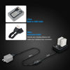 Picture of NP-W126 NP-W126S Battery Charger Dual Charger Built-in USB Cable for Fujifilm X100VI X-T50 X-T30 II X-S10 X-PRO3 X-Pro2 X-Pro1 X-T30 X-T20 X-T10 X-T3 X-T2 X100V X100F X-E4 X-E3 X-E2 X-E1 X-A5 X-A3