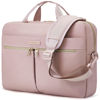 Picture of LIGHT FLIGHT 17.3 Inch Laptop Bag, Travel Business Briefcase,Water-Repellent Shoulder Messenger Bag,Large Computer Bag for Women Work Office,Nylon,Pink