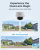 Picture of REOLINK 4K 8MP 180° Dual-Lens PoE IP Camera, IK10 Vandal-Proof, Person/Vehicle/Animal Detection, Spotlight Color Night Vision, 2 Way Talk, IP67 Weatherproof, No PT Supported, Duo 2V PoE
