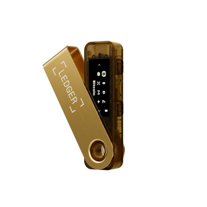 Picture of Ledger Nano S Plus (Gold): The Perfect Entry-Level Hardware Wallet to securely Manage All Your Crypto and NFTs.