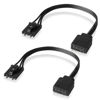 Picture of EZDIY-FAB Adapter Cable for Corsair RGB HUB, Lighting Node CORE, Commander CORE and iCUE Commander CORE XT, Smart RGB Lighting, Connect to Any 5V 3-Pin ARGB Devices (2 x 10cm)