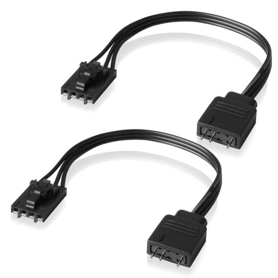 Picture of EZDIY-FAB Adapter Cable for Corsair RGB HUB, Lighting Node CORE, Commander CORE and iCUE Commander CORE XT, Smart RGB Lighting, Connect to Any 5V 3-Pin ARGB Devices (2 x 10cm)