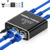 Picture of Ethernet Splitter 1 to 4, 1000Mbps High Speed Ethernet Splitter, Gigabit RJ45 Network Cable Splitter [4 Devices Simultaneous Networking], LAN Network Extension for Cat8/7/6/5e/5 Cable