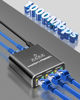 Picture of Ethernet Splitter 1 to 4, 1000Mbps High Speed Ethernet Splitter, Gigabit RJ45 Network Cable Splitter [4 Devices Simultaneous Networking], LAN Network Extension for Cat8/7/6/5e/5 Cable