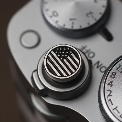 Picture of Soft Release Button for Fujifilm X100V, X100F, X100T, Xpro3 & Xpro2, X-T3, X-T2, X-E3, X-E2s, X-E2, X-T30, X-T20 (Silvery)