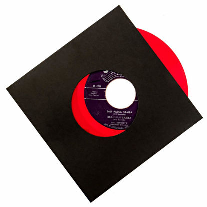 Picture of Vinyl Record Sleeves 45rpm - 7 inch Acid Free Protection Black Paper Covers for Single Records 50 pack