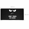 Picture of kwmobile Computer Monitor Cover Compatible with 34-35" Monitor - Don't Touch My Screen White/Black