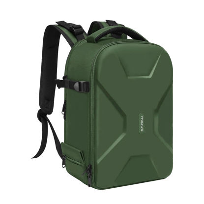 Picture of MOSISO Camera Backpack, DSLR/SLR/Mirrorless Photography Camera Bag Full Open Waterproof Hardshell Case with Insert&Tripod Holder&Laptop Compartment Compatible with Canon/Nikon/Sony, Army Green