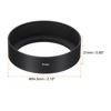 Picture of PATIKIL 67mm Lens Hood, Standard Focus Frosted Surface Anti-Reflective Inside Hood with 72mm Lens Cap and Cloth for Camera Lens, Black for Nikon, for Fujifilm, for Pentax, for Leica
