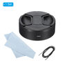 Picture of PATIKIL 67mm Lens Hood, Standard Focus Frosted Surface Anti-Reflective Inside Hood with 72mm Lens Cap and Cloth for Camera Lens, Black for Nikon, for Fujifilm, for Pentax, for Leica
