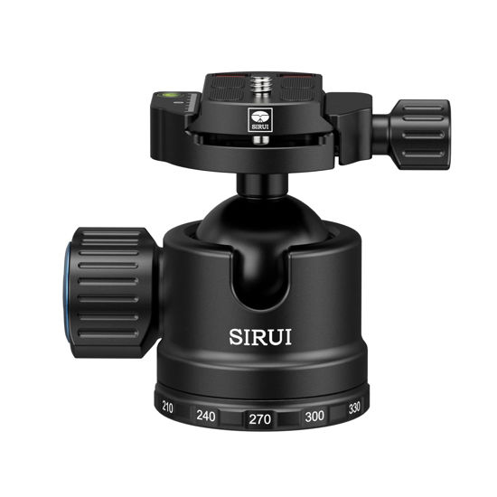 Picture of SIRUI AM-40 Low Profile Ball Head, Professional Heavy Duty 40mm Tripod Ball Head, 360° Panoramic CNC Aluminium Alloy Tripod Head for DSLR Camera, Camcorder, Quick Release Plate, Max Load 88lbs/40KG