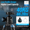 Picture of SIRUI AM-40 Low Profile Ball Head, Professional Heavy Duty 40mm Tripod Ball Head, 360° Panoramic CNC Aluminium Alloy Tripod Head for DSLR Camera, Camcorder, Quick Release Plate, Max Load 88lbs/40KG