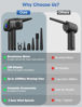 Picture of Sweepulire Compressed Air Duster, 𝟮𝟬𝟮𝟯 𝙉𝙚𝙬 𝙀𝙡𝙚𝙘𝙩𝙧𝙞𝙘 𝘼𝙞𝙧 𝘿𝙪𝙨𝙩𝙚𝙧 with Brushless Motor, LED Display, Keyboard Cleaner with 3 Speeds, Cordless Air Blower for Computer, Car