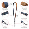 Picture of Padwa Lifestyle Blue Single Camera Harness Strap for One Camera - Professional Single Full Grain Leather Camera Harness,Quick Release Gear DSLR Camera Straps for Photographers