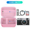 Picture of BOVKE Carrying Case Compatible with Fujifilm X100VI / X100V Digital Camera, Extra Mesh Pocket for Charging Cables, Pink