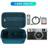 Picture of BOVKE Carrying Case Compatible with Fujifilm X100VI / X100V Digital Camera, Extra Mesh Pocket for Charging Cables, Blue