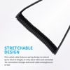 Picture of 3.5mm to C3 Camera Shutter Release Cable Remote Control Cord Speedlight Flash Trigger Connect Spring Coiled Wire Cord for Canon EOS 7D 7D Mark II 6D 6D Mark II 5D 5DS 5D Mark II 5D