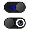 Picture of JiSiTeCai Metal Webcam Cover Slide[2 Pack Black] 0.022 in Camera Cover for Laptop Computer, MacBook Pro/Air iMac iPad Tablet iPhone 16/15/14/13/12 Plus, Web Camera Blocker Protect Your Privacy
