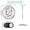 Picture of JiSiTeCai Metal Webcam Cover Slide[2 Pack Black] 0.022 in Camera Cover for Laptop Computer, MacBook Pro/Air iMac iPad Tablet iPhone 16/15/14/13/12 Plus, Web Camera Blocker Protect Your Privacy