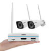 Picture of Expandable 8CH Mini NVR & Security Cameras System-2pcs 2K Outdoor Cameras & 1pcs 8CH Wifi NVR Kit, Face capture/Record&Playback, Intrusion Detection, SD Card or External HDD For Recording, Remote View
