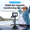 Picture of TELESIN Aluminum Camera Suction Cup Car Mount with Phone Holder, Outside Inside Windshield Window Dashboard Accessories for GoPro 12 11 10 9 8 7 6 5 Insta360 X3 X4 Go3 Ace Pro DJI Action 3 4 Pocket 3