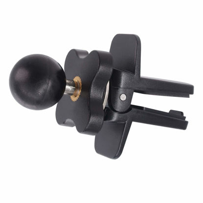 Picture of iSaddle for Garmin Air Vent Mount Holder - 17mm Ball Phone/GPS Vent Mount Base with Silicone Clip & Adjustable Knob for Garmin Nuvi Drive Drivesmart Dezl Zumo Driveassist DriveLuxe StreetPilot RV