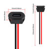 Picture of 5PCS Type-C Female 2Pin USB Connector Type-C Waterproof with Female Socket Fast Charging Jack Charging Port USB-C Charger Plug Socket