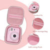 Picture of XANAD Pink Case for Fujifilm Instax Mini 12 / Mini 11 / Mini 10 / Mini 9 / Mini 8 / Mini 7 Instant Camera - Storage Protective Carrying Bag with Shoulder Strap