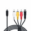 Picture of 5 Feet AV A/V Audio Video TV-Out Cable Cord for Sony Camcorder Handycam DCR-HC28/e DCR-SX85/v/e/l SX85/b/r and More Models