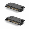 Picture of CableCreation 2-Pack SATA 22Pin (7+15 Pin) Male to SATA 22 Pin (7+15Pin) Female Adapter Converter, SATA Male to Female Adapter