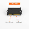 Picture of CableCreation 2-Pack SATA 22Pin (7+15 Pin) Male to SATA 22 Pin (7+15Pin) Female Adapter Converter, SATA Male to Female Adapter