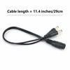 Picture of ISEEUSEE DC 2 Way Power Splitter, 1 Female to 2 Male Power Adapter Y Splitter 5.5 x 2.1mm Cable 12V 1 to 2 Plug for CCTV/DVR NVR Security Camera/LED Strip Light - 2Pack