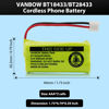 Picture of VANBOW BT18433/BT28433 2.4V 800mAh Ni-MH Cordless Phone Battery, Also Compatible with AT&T BT184342/BT284342 BT8300 BT1011 BT1018 BT1022 BT1031 2SN-AAA55H-S-J1 CS6120 CS6209 CL80109 EL52419 (Pack 2)