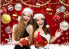 Picture of CYLYH 7X5FT Christmas Backdrop Merry Christmas Party Decoration Christmas Photo Banner Xmas Photography Background Photo Props for Winter New Year Xmas Eve Family Party Banner D882