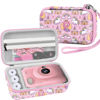 Picture of Leayjeen Kids Camera Case Compatible with Dylanto/GKTZ/HiMont/CAMCLID/ESOXOFFORE Kids Instant Print Camera,for Film Camera Storage Christmas Gifts and Birthday Gifts for Kids -Pink Unicorn（Case Only）