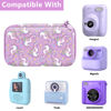 Picture of Leayjeen Kids Camera Case Compatible with Gofunly/Aasonida/HiMont/LETSHAHA Kids Instant Print Camera, Best Christmas Gifts and Birthday Gifts for Boys and Girls-Purple Unicorn(Case Only