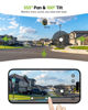 Picture of TIEJUS Dual Lens Security Cameras Wireless Outdoor 2Packs, 360° PTZ Solar Cameras for Home Security Outside, 2K WiFi Battery Powered Surveillance Camera Color Night Vision, Motion Alarm [10X Zoom]