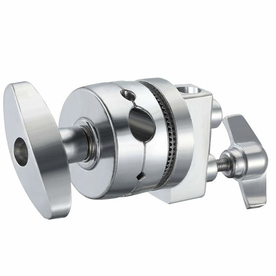 Picture of SUPON Aluminum alloy Multi Functional Heavy Duty 2.5 inch Grip Head Swivel Head Clamp Holder Bracket Adapter with 1/2",1/4",3/8", 5/8" Mount for Light Stand, Extension Boom Arm,Photographic Equipment