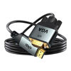 Picture of Kirzi HDMI to VGA Cable, Uni-Directional HDMI Computer to VGA Monitor Cable (25ft)