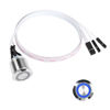 Picture of YACSEJAO 16mm Chassis Switch Host Metal Button Desktop Computer Host Switch Cable Metal LED Power Button ATX Supply On/Off for DIY Computer Switch